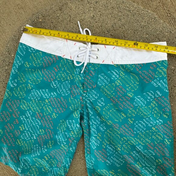 REEF WOMEN'S TURQUOISE BERMUDA BOARD SHORTS SIZE 3 JUNIOR - Picture 12 of 14